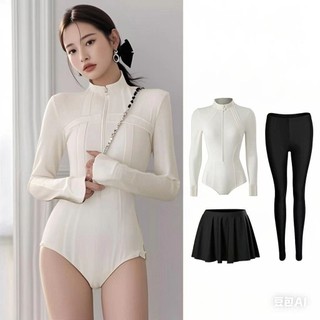 Bộ đồ bơi một mảnh quần dài tay nhanh khô lướt sóng