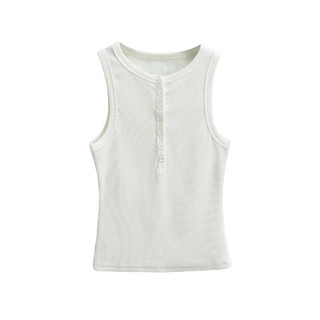 2025 Retro Henry Cổ Áo Vest Nữ Mùa Hè Không Tay Top