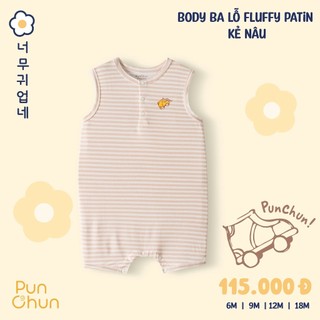 Punchun Ss2025 Body ba lỗ Fluffy patin cho bé