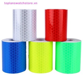 Toplanswatchstore 1m * 5cm Xe Tải Phản Quang Tự Dính Băng Cảnh Báo An Toàn Cuộn Phim Miếng Dán VN