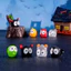 Đèn ngủ Halloween đen phát sáng để bàn trang trí phong cảnh mini, làm vườn DIY, đồ gốm bể cá