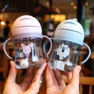 YOWEI 250ml Baby Sippy Cốc Nước Tay Cầm Trẻ Em Học Cho Ăn Bình Uống Chống choking Với Trọng Lực Trẻ Em Cốc Tập Có Ống Hút VN
