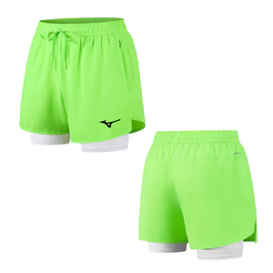 Nam Thể Thao Chạy Bộ Quần Short Marathon Điền Kinh Nhanh Khô Lót Giả Hai Mảnh Tập Thể Dục Quần Short