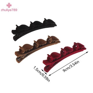 < zhuliye789 > Mũ Trùm Đầu Flocked Bangs Nữ Dễ Thương Barrettes Hairgrip Kẹp Tóc Phụ Kiện Tóc