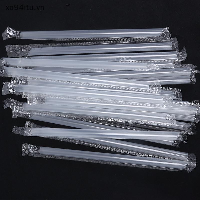 XOITU 500 Chiếc DIY Ống Hút Nhựa Dùng Một Lần Ngắn Trong Suốt Nhọn Mỏng Ống Hút Uống Hàng Hóa Phụ Kiện Nhà Bếp VN