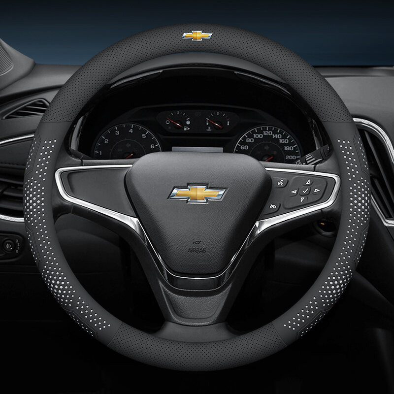 Bọc vô lăng ô tô siêu mỏng, da siêu mỏng chống trượt và thấm mồ hôi cho Chevrolet Cruze Spark Trailblazer Sail Aveo Tracker Malibu Tahoe Camaro Suburban ﻿ Xe hơi