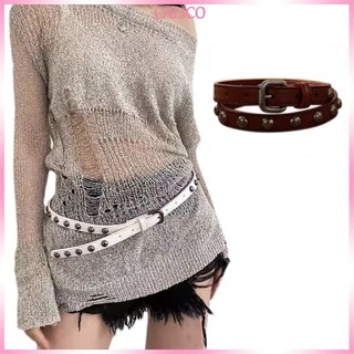 Calico Kim Tự Tháp Thời Trang Đinh Tán Thắt Lưng Nữ Đính Punk Rock Với Pin Khóa Phần Cứng Quần Jean Thiết Kế Thắt Lưng Nữ
