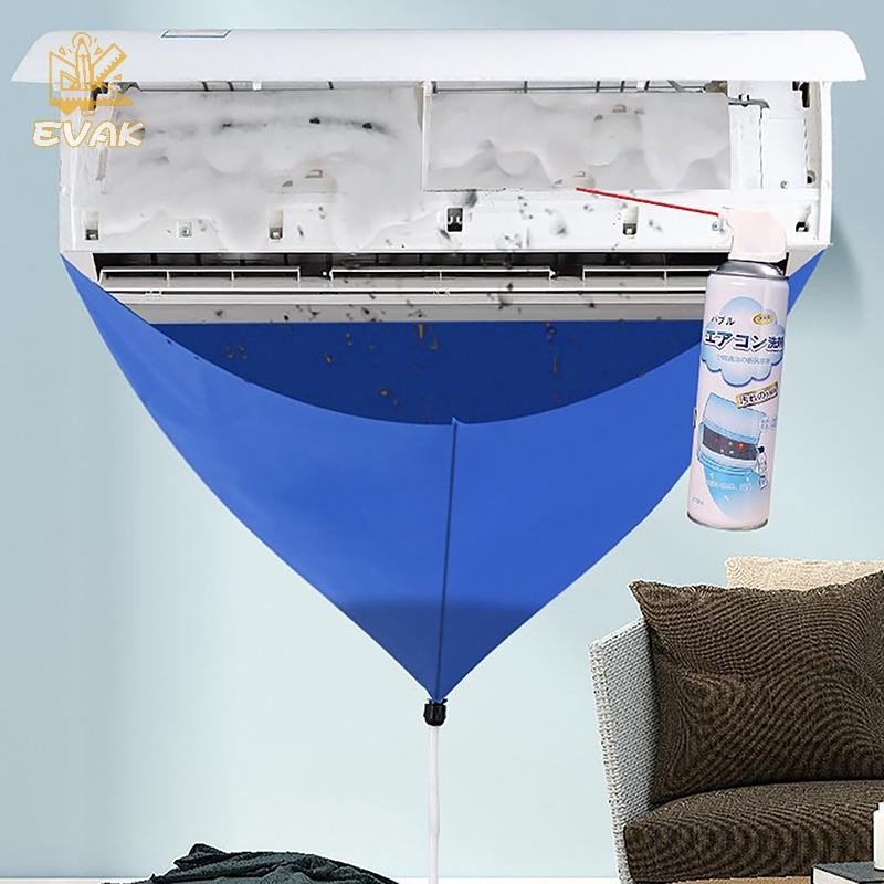 Alittlesetrtu Điều Hòa Không Khí Nắp Nước Trọn Bộ Dụng Cụ Vệ Sinh Có Nước Chống Bụi Điều Hòa Không Khí Vệ Sinh Túi VN