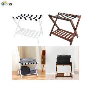 Giá Đựng Hành Lý Gấp Vali Di Động 68x45x55cm x Hình Xây Dựng Với Dây Nylon Cho Phòng Ngủ Khách Sạn