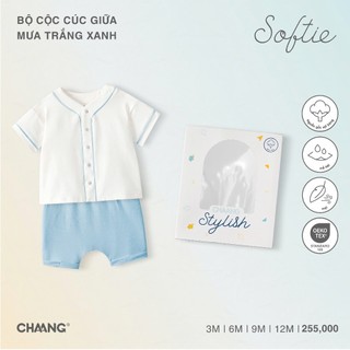 Chaang SS2025 Bộ cộc cúc giữa Mưa-cho bé