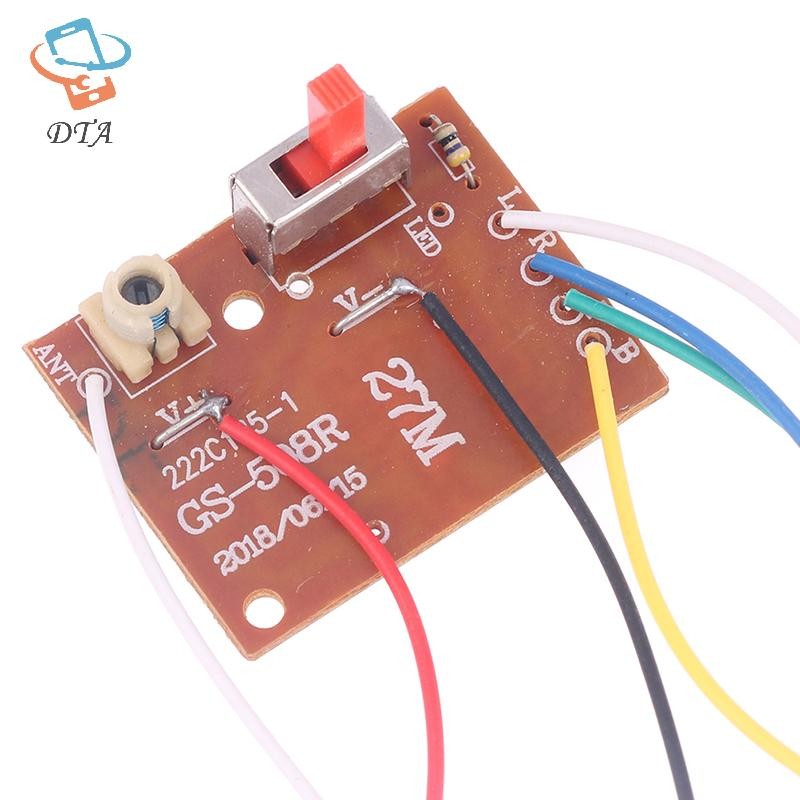 [DTA] Bảng điều khiển từ xa 4CH RC Bộ phát và thu PCB mạch 27 MHz có hệ thống vô tuyến ăng-ten cho ô tô VN