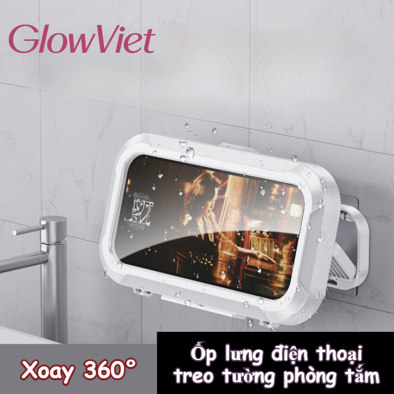 Ốp lưng điện thoại treo tường phòng tắm, Xoay 360° , Cảm Ứng Nhạy, Dễ Dàng Lắp Đặt
