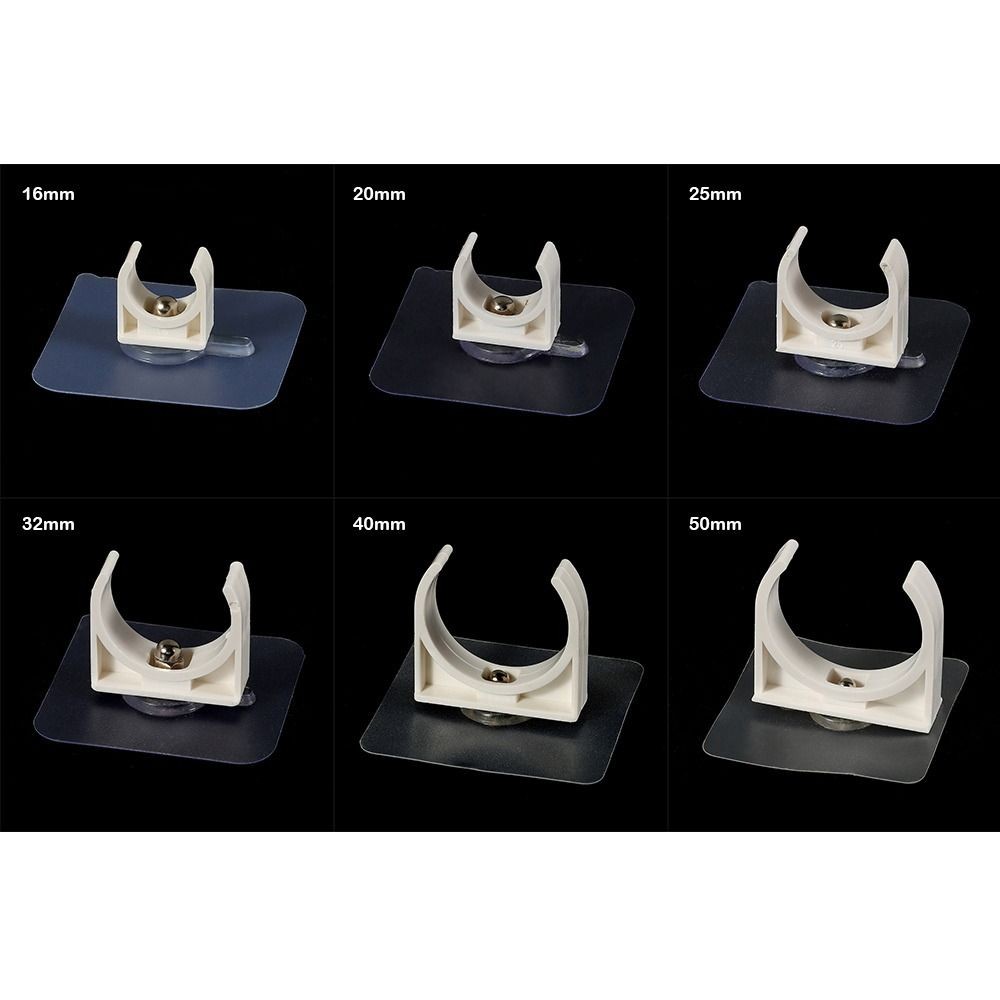 SUNKISSD 1 / 5 Cái Giá đỡ ống nước, Kẹp ống tự dính tưới vườn không đục lỗ, Phụ kiện chụp cố định Bể cá Bộ chuyển đổi tưới nước bể cá Đầu nối kẹp ống