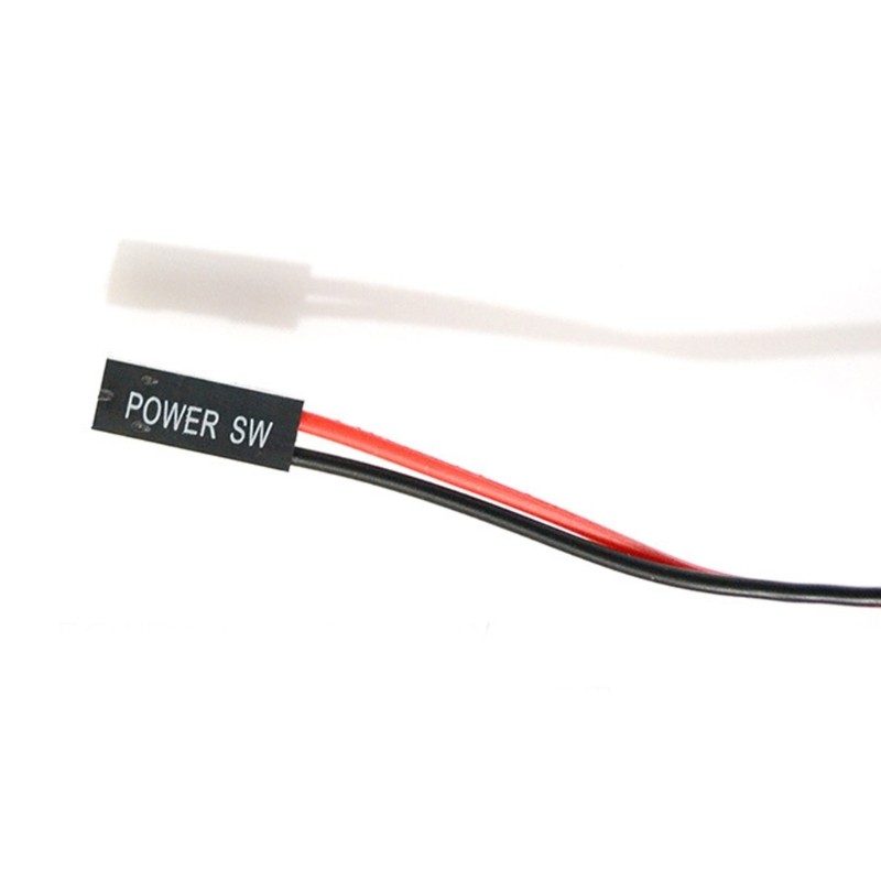 Btsg ATXs Dây Chuyển Đổi Nguồn 2Pin 50cm Bo Mạch Chủ Máy Tính Đặt Lại Nút Kết Nối