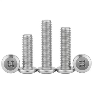 (((LXY) Vít Đầu Tròn Bằng inox 304,Ốc vít inox 304 đầu pake dẹp mỏng vát M8 / M10 * L: 10-150mm (RM-VN-1)