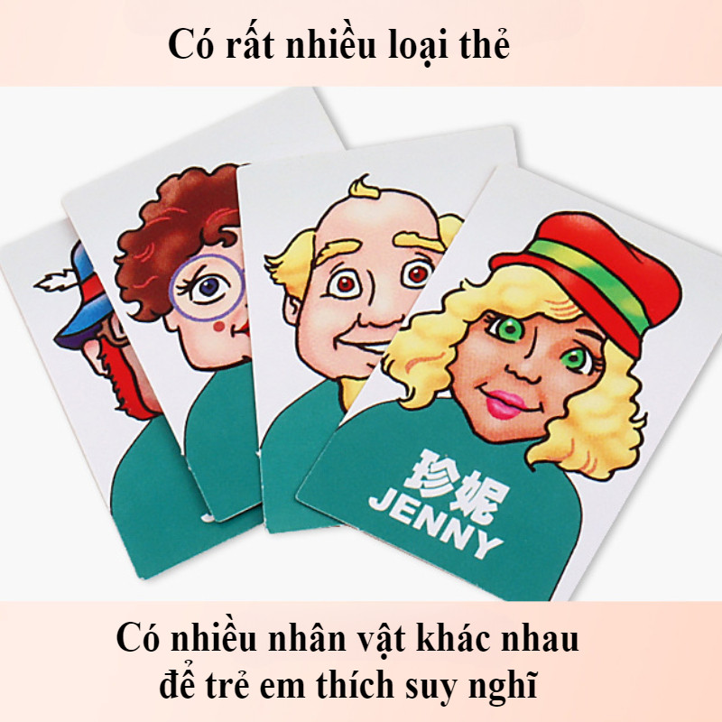 【SKISOPGO】Bộ đồ chơi board game đối kháng 2 người, bảng đoán nhân vật giúp bé luyện trí nhớ kinh điển thú vị vui nhộn