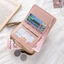 Hộp đựng thẻ ID MONOSTYLE, Ví ngắn mèo dễ thương bằng da PU, Ví đựng tiền xu nhẹ dung tích lớn