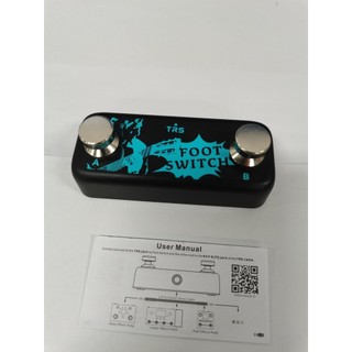 Bàn đạp điều khiển hiệu ứng bàn đạp Dual Footswitch A B Channel Footswitch 6.35mm Đầu vào âm thanh nổi Cắm và chạy cho bộ điều khiển hiệu ứng toàn diện Bàn đạp hiệu ứng điều khiển