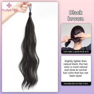< zhuliye789 > Gói tóc tự cuộn dây Tóc giả cuộn dây một mảnh Hiện vật Túi tóc giả bổ sung cao cấp