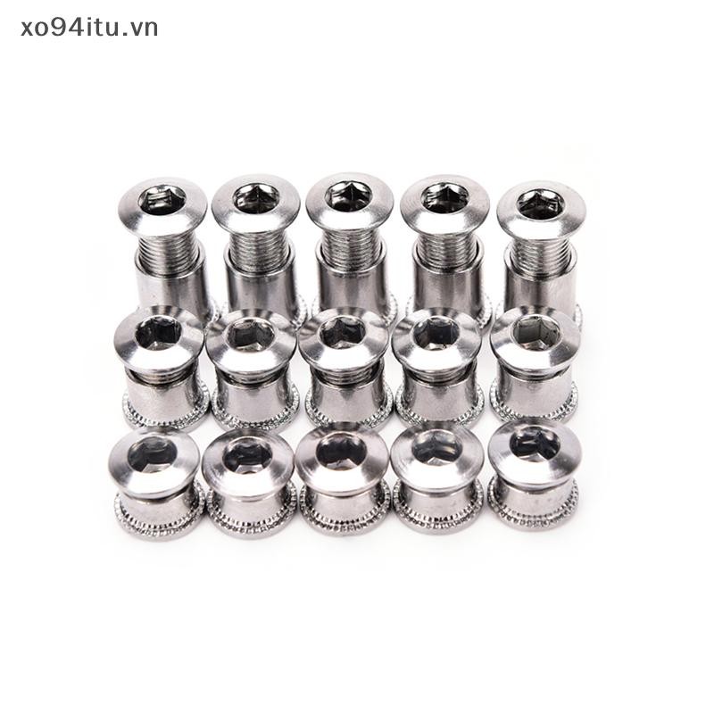 XOITU 5 Cặp Crankset Bu Lông Quay Bu Lông Xe Đạp Xích Bu Lông Quay Vít Đai Ốc VN