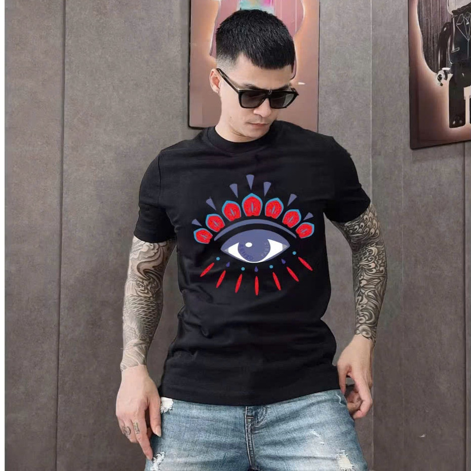 Áo Thun Mắt Lông Mi Đỏ KCloset Áo Phông Cotton Dày Dặn Dáng Rộng Nam Nữ NA925