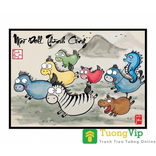 [Tranh Chế Hài ]Tranh Tráng Gương Laminate - Treo Tường Vô Tri - Tranh Chế Vui Nhộn - Bo Viền Cao Cấp