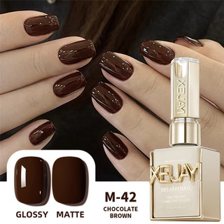 XEIJAYI Gel móng tay màu đỏ rượu cherry đậm 15ml, UV/LED, dùng cho nghệ thuật móng tại tiệm