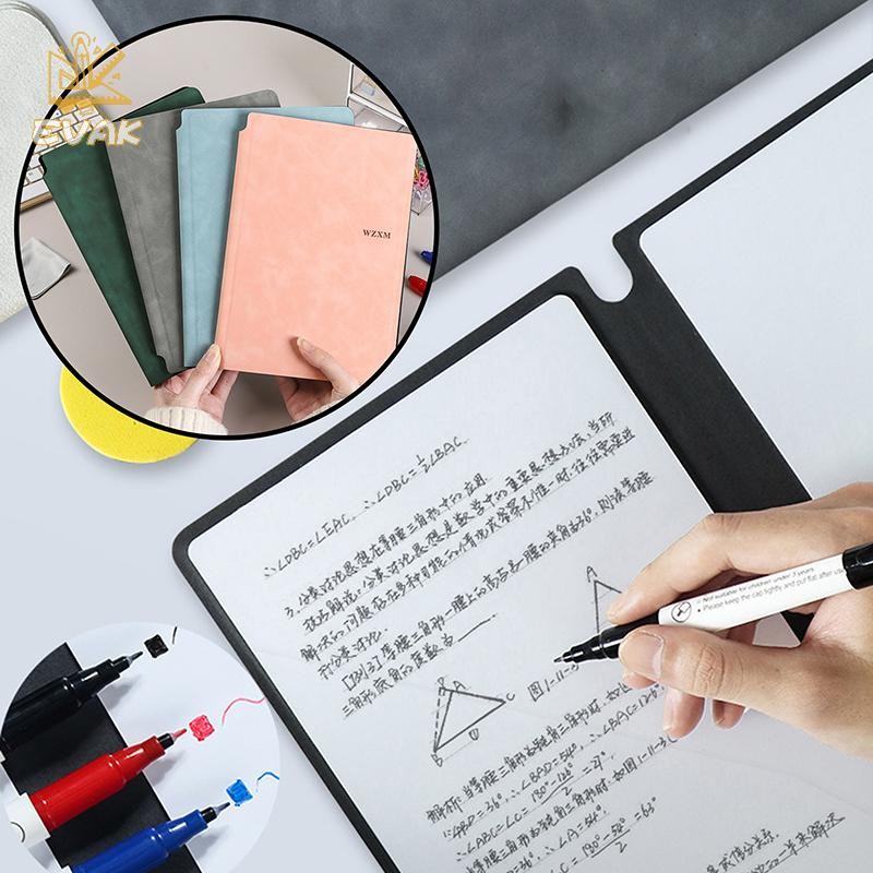 Alittlesetrtu A5 Sách Sổ Tay Bảng Trắng Có Thể Tái Sử Dụng Với Bút Bảng Trắng Miễn Phí Xóa Vải Lập Kế Hoạch Hàng Tuần Sổ Tay Di Động VN