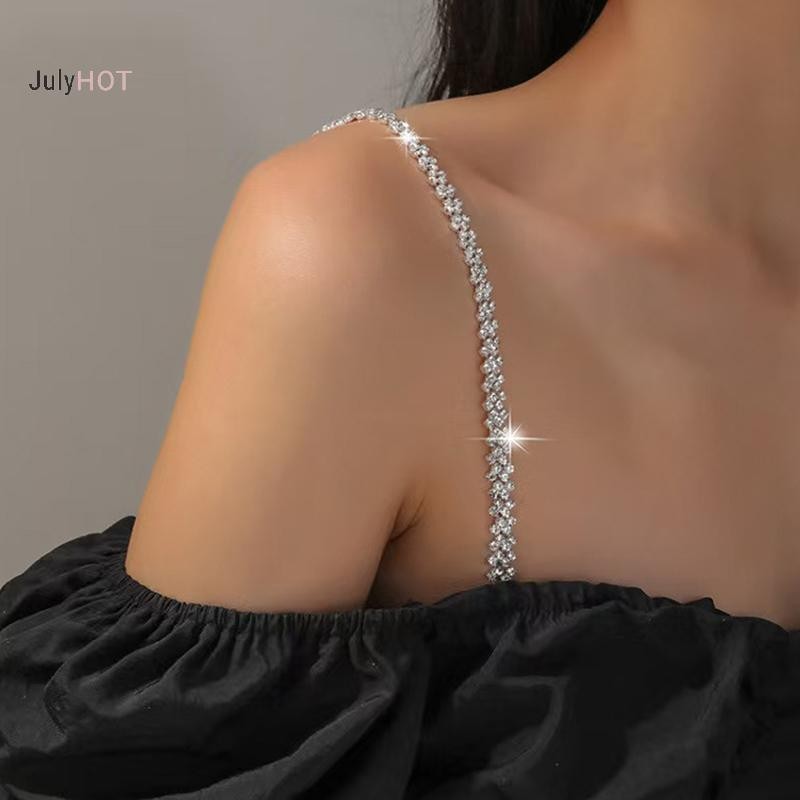 Áo Ngực JULYHOT Dây Đeo Vai Pha Lê, Kim Loại, Chống Trơn Trượt, Gợi Cảm, Thoáng Mát - Massivedeals