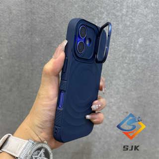 Ốp lật ống kính ẩn Vỏ silicon từ tính cho iPhone 16 Pro Max 15 14 13 Pro Max 14 Plus 15 Plus 16 Plus có chức năng đứng