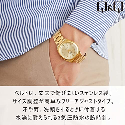Q&Q Citizen Đồng Hồ Nam Analog - Dây Thép Không Gỉ Thời Trang