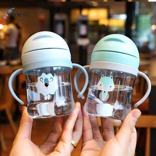 YOWEI 250ml Baby Sippy Cốc Nước Tay Cầm Trẻ Em Học Cho Ăn Bình Uống Chống choking Với Trọng Lực Trẻ Em Cốc Tập Có Ống Hút VN