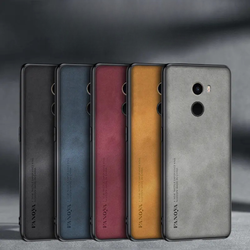 Dành Cho Xiaomi Mix 2 Mix2 Ốp Lưng Da PU Chống Sốc Da Cứng Ốp lưng Mờ Ốp Lưng Silicon Cho Xiaomi Mi Mix 2 Mix2