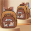 Túi đi học Capybara AWNGD, Ba lô Capybara Nylon nhẹ, Ba lô mẫu giáo hoạt hình dung tích lớn
