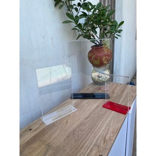 Mica trong suốt, in QR code, mã QR , Bảng mica A4, A5, A6 để bàn menu order, nhà hàng, quán ăn