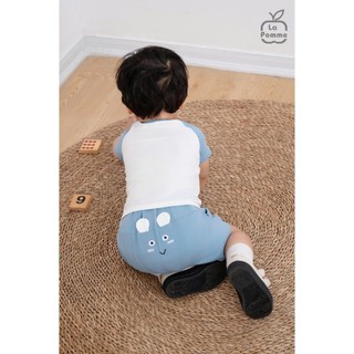 La pomme SS2025 Bộ cộc tay La Pomme Bạn nhỏ dễ thương - cho bé T6.0