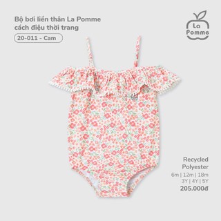 La pomme SS25  Bộ bơi liền thân La Pomme cách điệu thời trang - cho bé T6.0