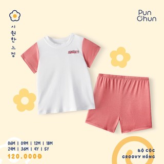 Punchun SS2025 Bộ cộc Groovy cho bé