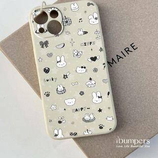 ibumpers Ốp Điện Thoại iPhone Họa Tiết Doodle Hoạt Hình Hợp Thời Trang Cho IPhone 16 15 14 12 13 11 Pro Max IP 7 8 Plus X XS XR Ốp Lưng Silicon Mềm Chống Sốc