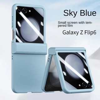 Ốp PC cứng màu kẹo siêu mỏng Samsung Galaxy Z Flip 7 Flip 6 Z Flip 5 Bảo vệ Camera Cửa sổ lớn Bản lề đầy đủ Ốp điện thoại chống sốc