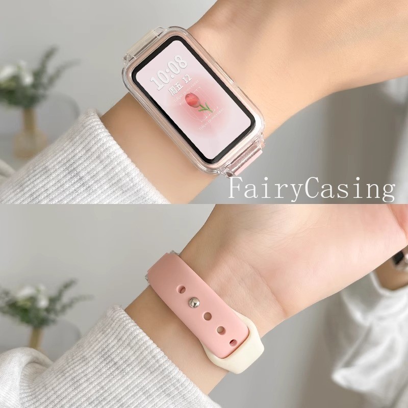 Dây Đeo Mỏng Cho Huawei Band 11 Pro 10 9 8 NFC Phụ Kiện Thể Thao Vòng Tay Silicon Correa Cho Honor 9 6 7 Dây Đeo Tay