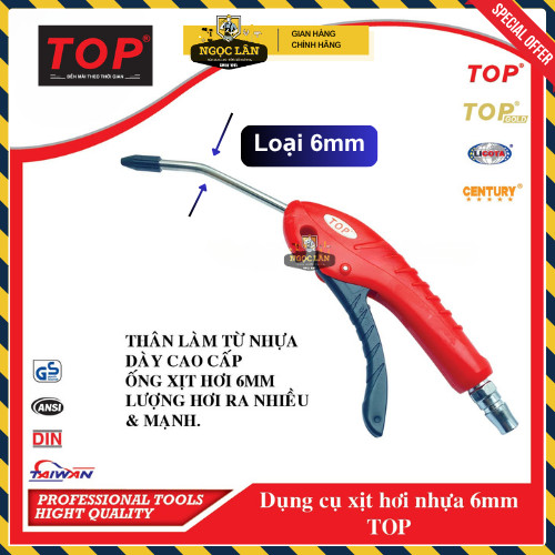 [Chính hãng TOP] Dụng cụ xịt hơi cán nhựa TOP 6mm, 8mm hơi ra mạnh và nhiều cao cấp Đài Loan
