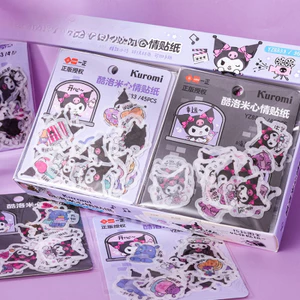 Kuromi Tâm Trạng Dán Kawaii Hoạt Hình Biểu Hiện Cảm Xúc Dán Cho Tạp Chí Nhật Ký Ốp Lưng Điện Thoại Trang Trí