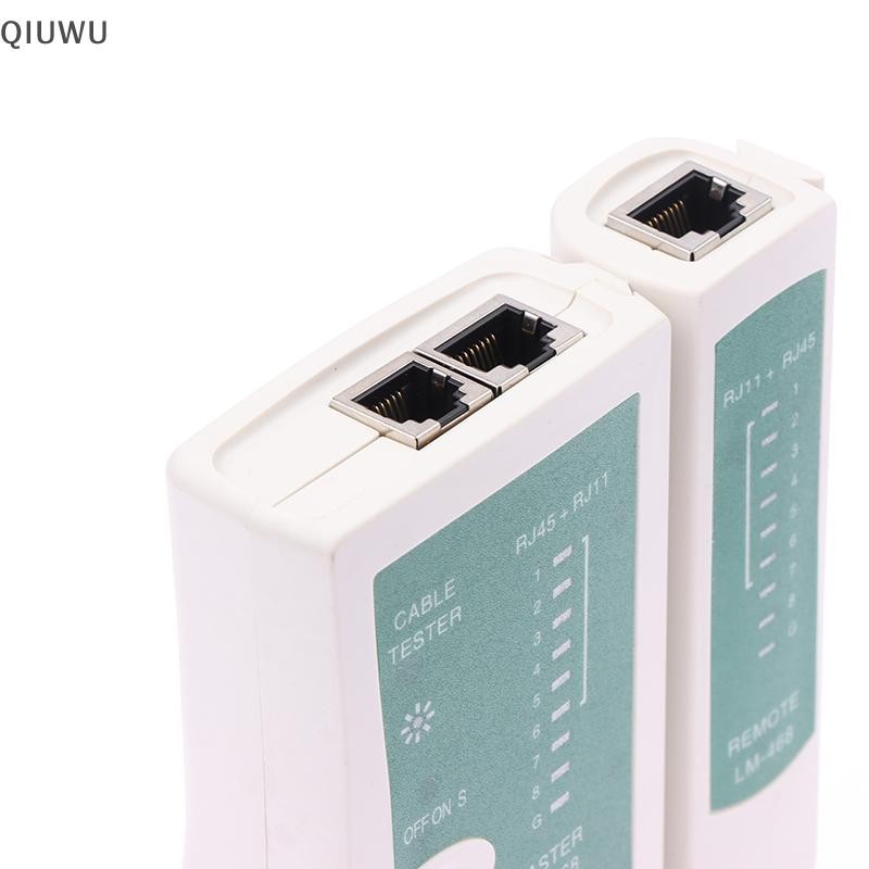 Máy kiểm tra cáp mạng QIUWU RJ45 RJ11 Cat5 Cat6 UTP LAN Cable Test Tool Mạng dây cáp điện thoại Công cụ theo dõi máy dò đường dây.