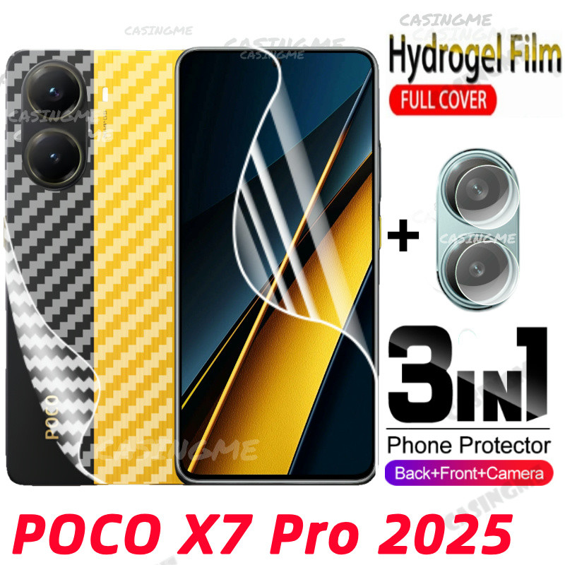 POCO X8 Pro 2026 Mặt Trước Full Cover Bảo Vệ Hydrogel Cho POCO X7 Pro 5G X7Pro PocoX7Pro 7XPro X 7 Pro 4G 5G Không Kính Cường Lực Phía Sau Phim Bảo Vệ Màn Hình