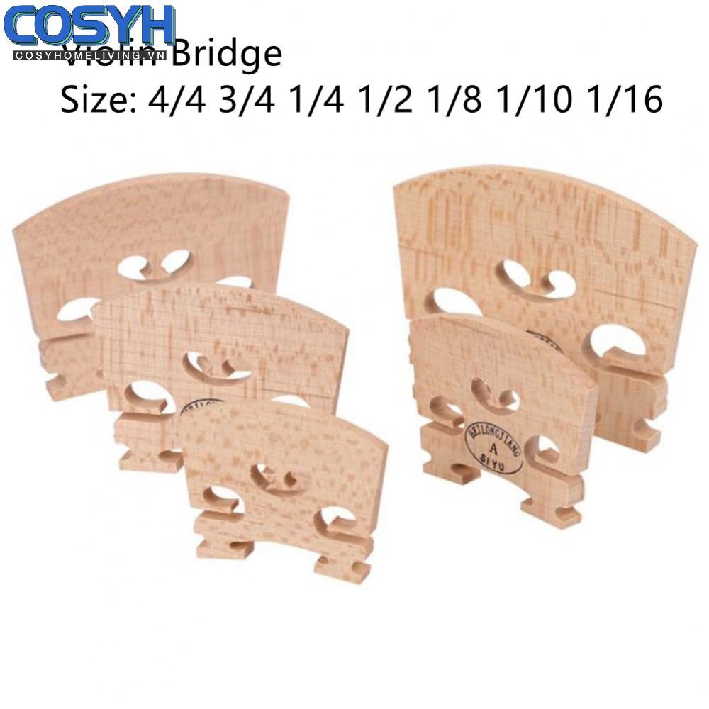 <cosyh>Durable Maple Violin Bridge 44 34 14 12 18 110 116 Sizes Exceptional Performance