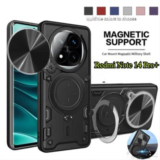 Ốp lưng cho Redmi Note 14 Pro + Note 15 14 Pro + Note15 Pro + Note14Pro 4G 5G 2025 Giá đỡ vòng giáp Giá đỡ Giá đỡ cửa sổ trượt Vỏ điện thoại Bảo vệ toàn diện Chống sốc An