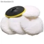 Bộ 5 Bộ đệm đánh bóng đa năng Len mềm Bonnet Pad Đĩa đánh bóng ô tô màu trắng