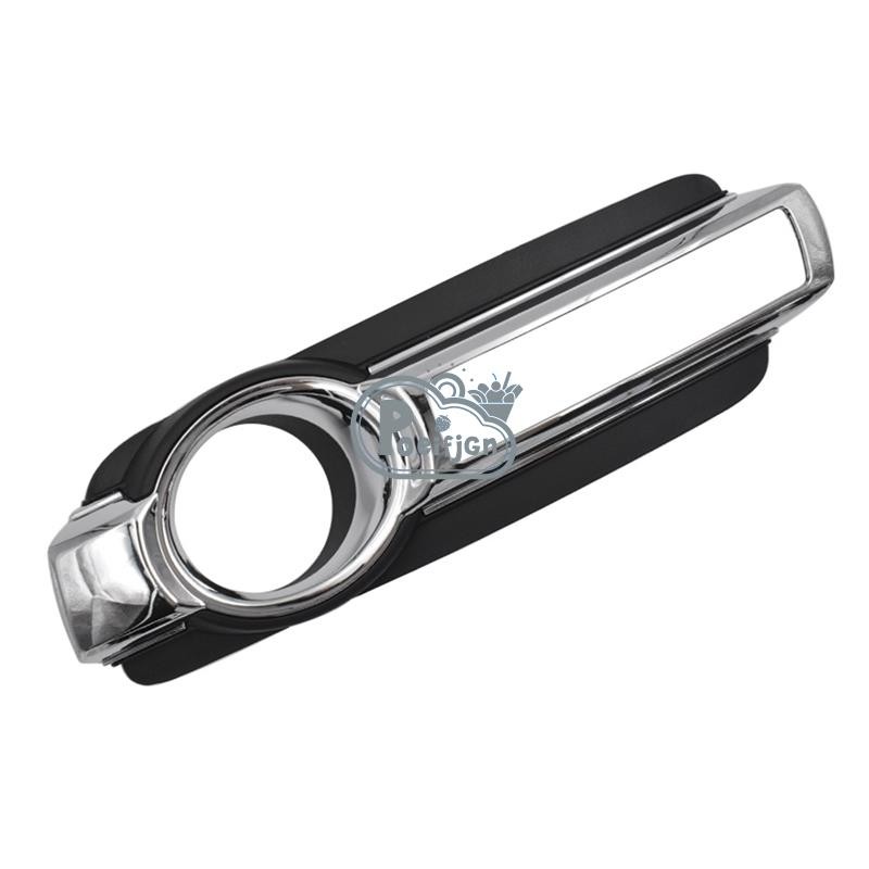 1 Cặp Vỏ Đèn Sương Mù Bạc & Đen ABS Cho Mitsubishi Montero Pajero 4 IV MK4 V93 2015-2020 Chạy Ban Ngày Khung Đèn 6400G121 6407A122