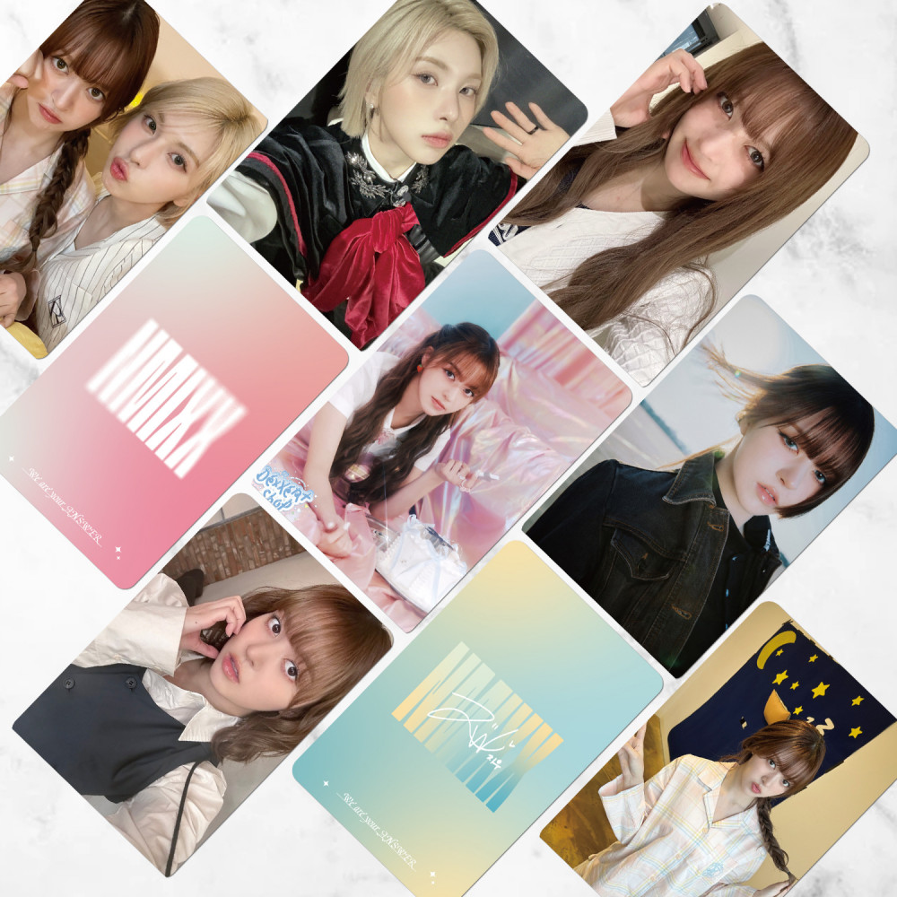 LINXX 55 Chiếc NMIXX Holographic Lomo Cards Bộ Thẻ Ảnh HD Bộ Sưu Tập Quạt Hàng Hóa 3inch Sưu Tập Thẻ Nhỏ Quà Tặng Cho Người Hâm Mộ Kpop